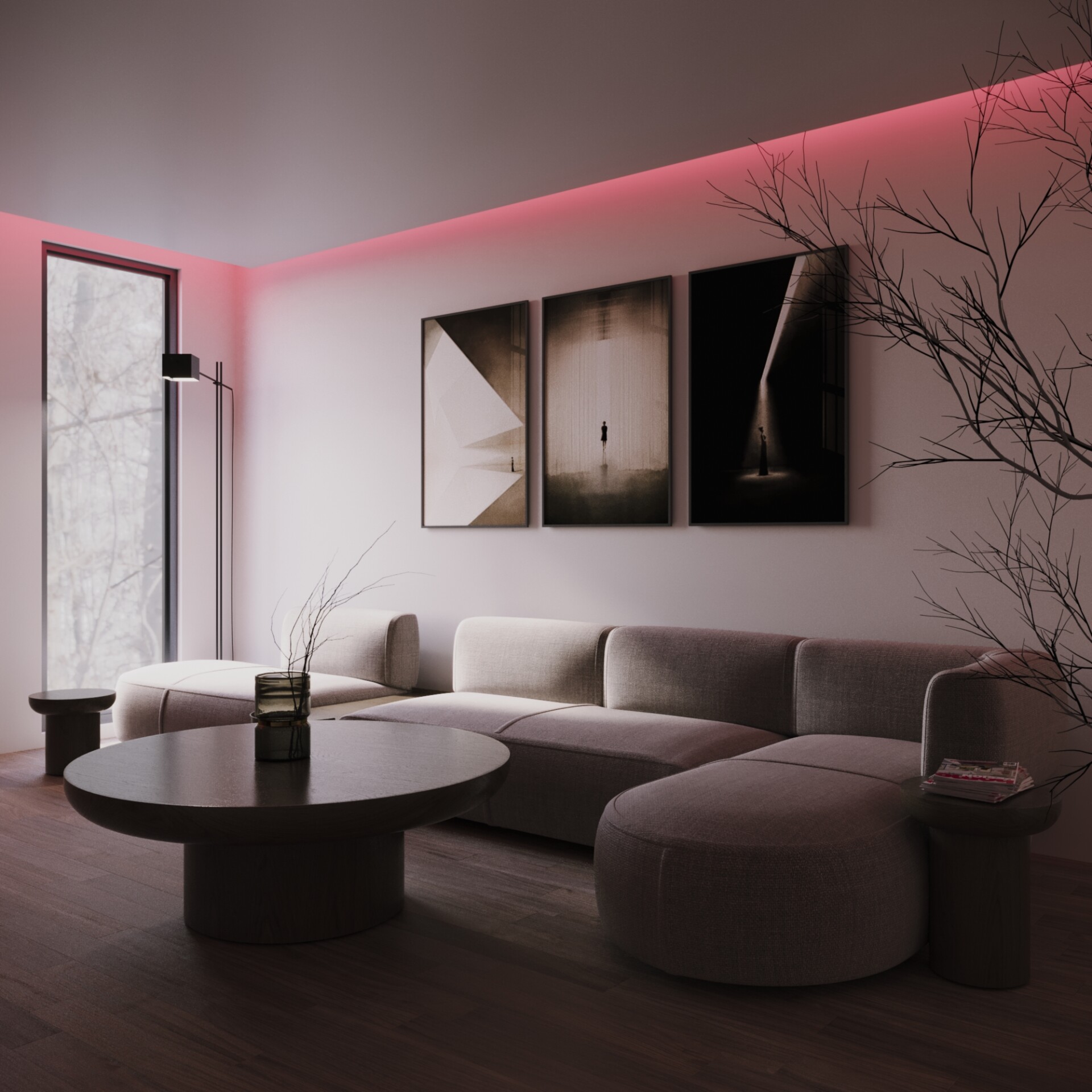 LIVING-ROOM DESIGN AND RENDER - تصویر 11532