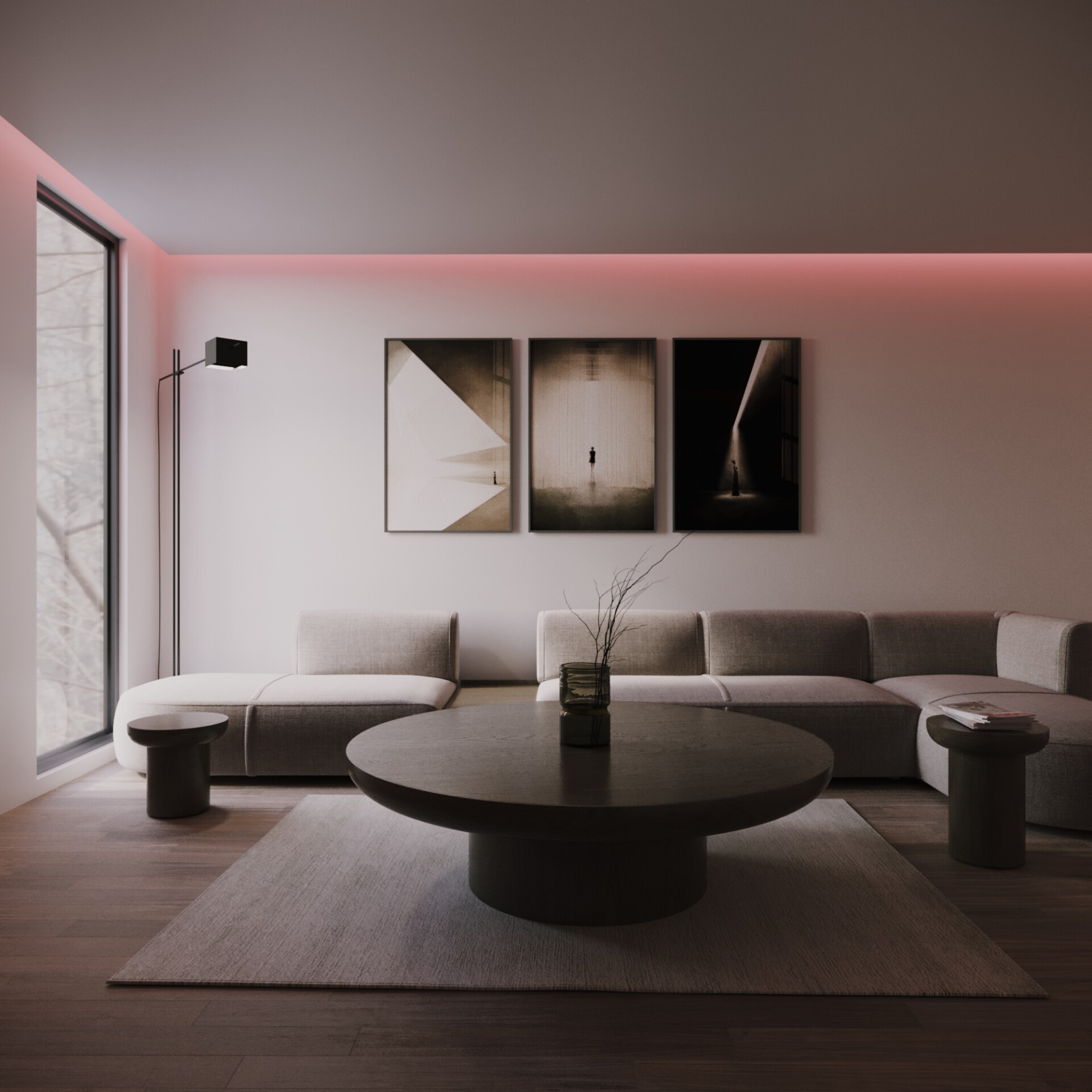 LIVING-ROOM DESIGN AND RENDER - تصویر 11533