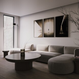 LIVING-ROOM DESIGN AND RENDER
