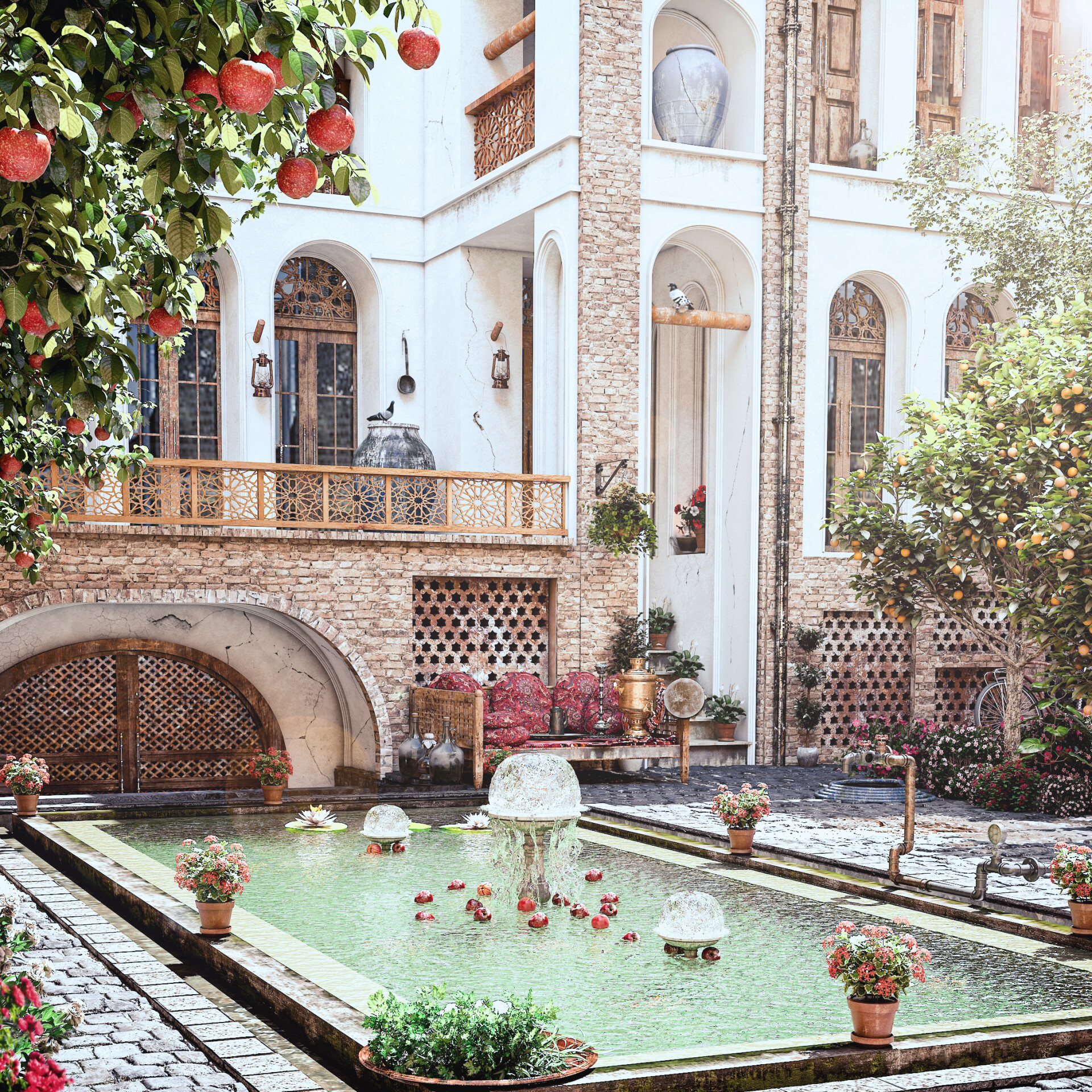 پروژه ی  خانه ی  ایرانی _ با موضوع تاکیدی بر هویت و ارزش معماری ایران - تصویر 11586