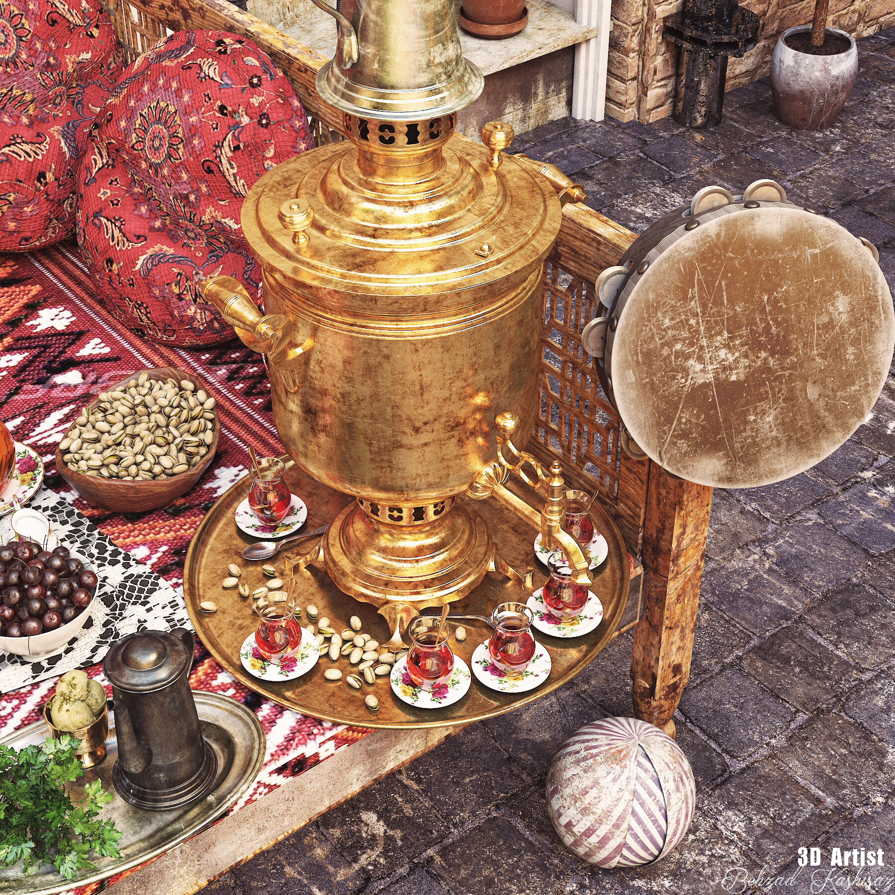 پروژه ی  خانه ی  ایرانی _ با موضوع تاکیدی بر هویت و ارزش معماری ایران - تصویر 11588