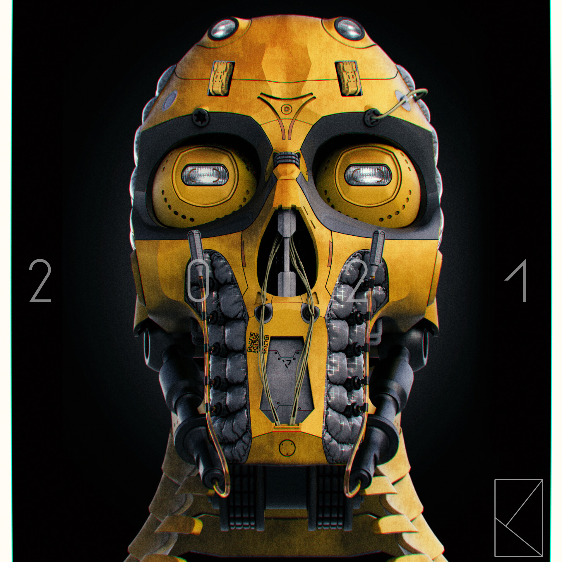 Hard surface Skull Design - تصویر 11594