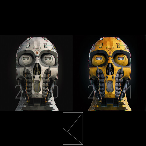 Hard surface Skull Design