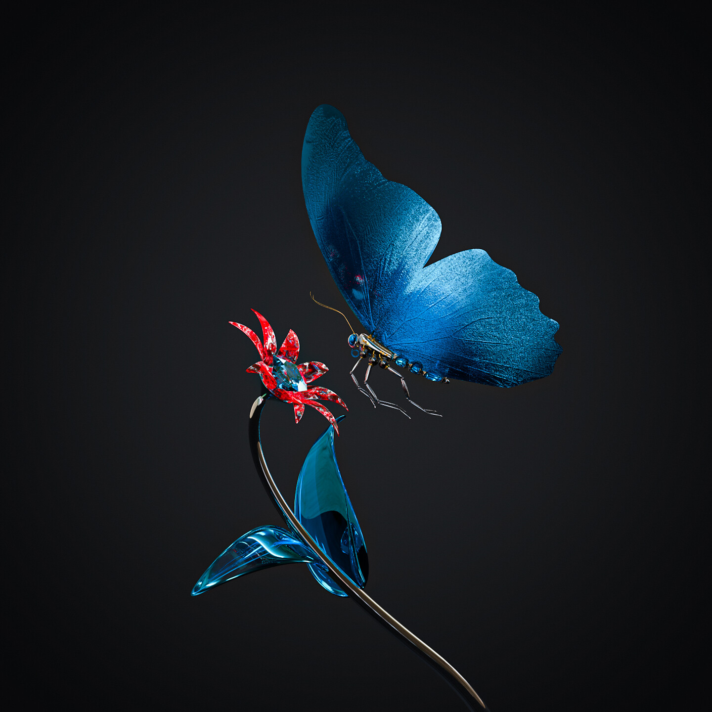 Blue butterfly - تصویر 11635