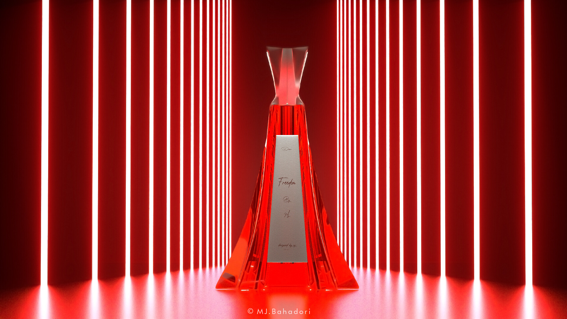 AZADI Perfume Bottle design - تصویر 11840