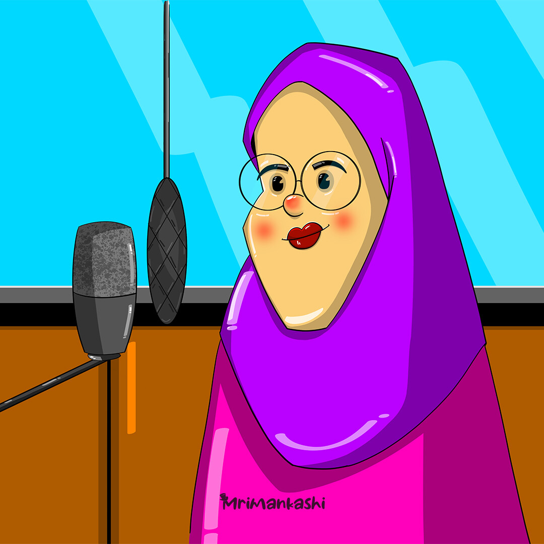 طراحی کاراکتر خانم خبرنگار - تصویر 12277