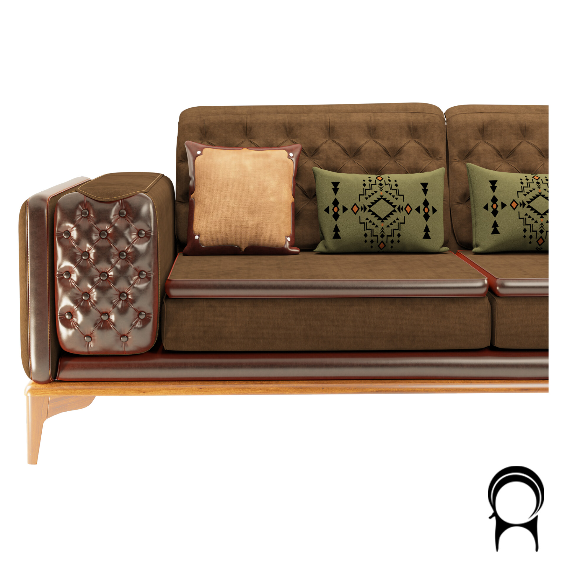 Lotus Vintage Sofa - تصویر 12301