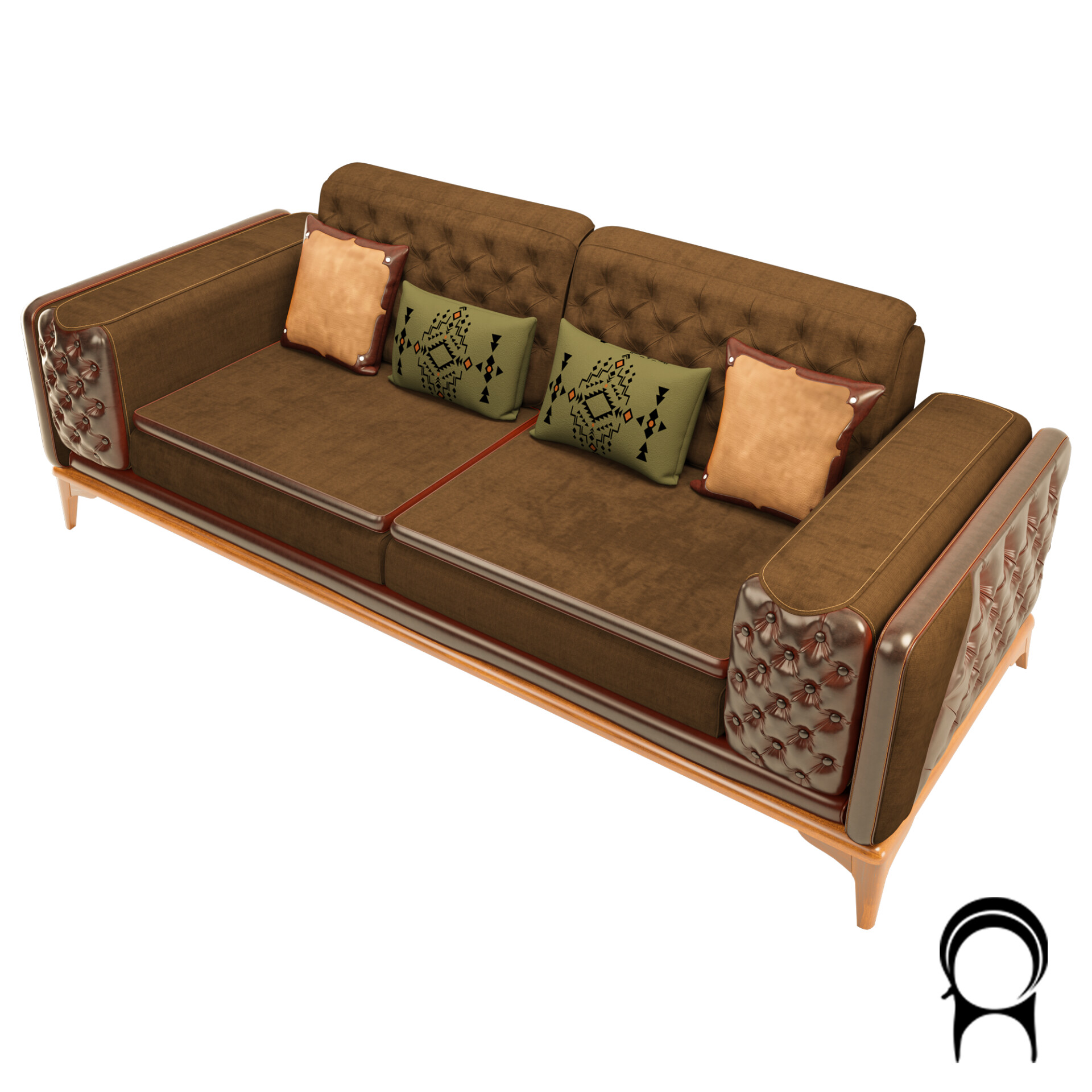 Lotus Vintage Sofa - تصویر 12304