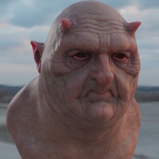 Old monster test render