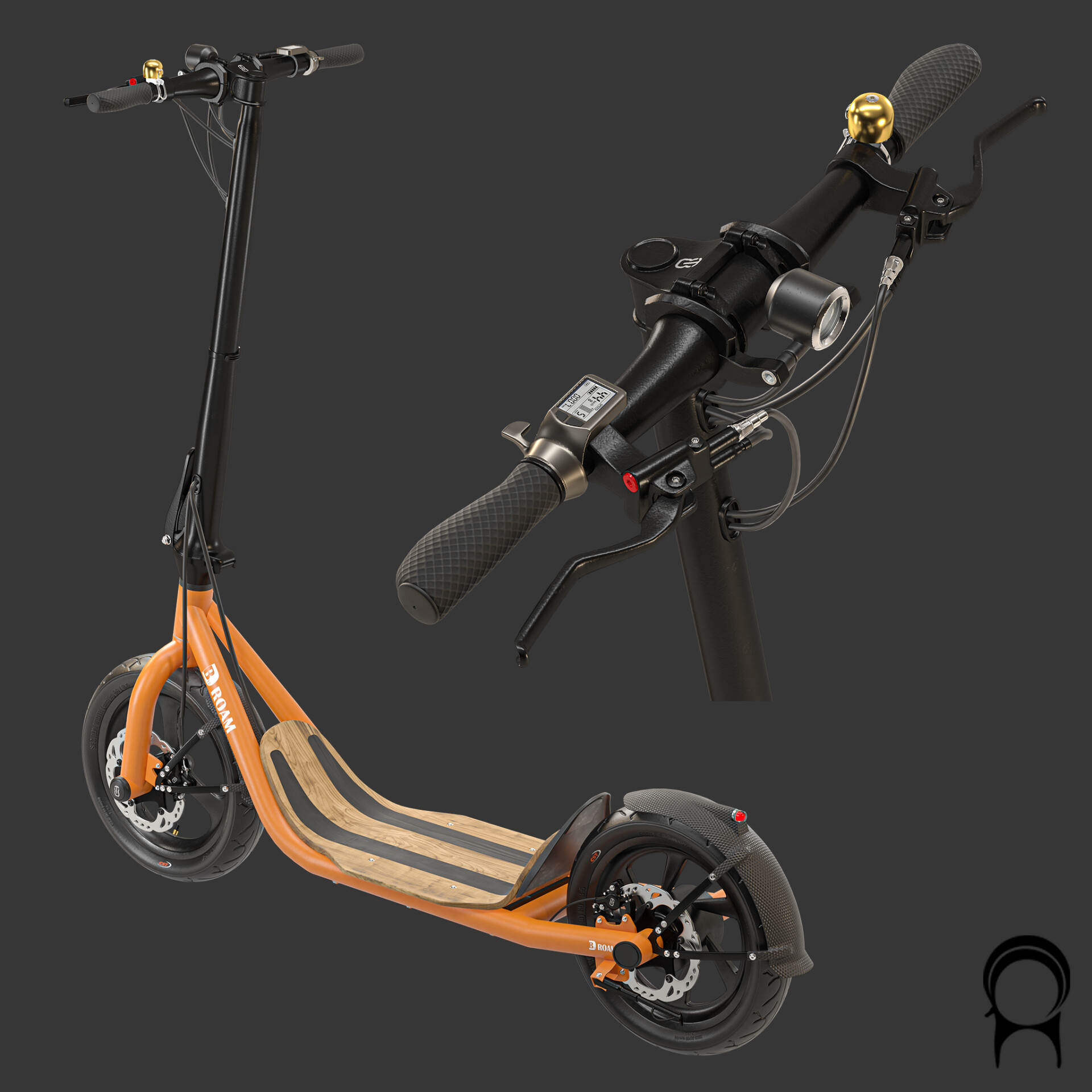 8Tev B12 Classic Electric Scooter - تصویر 12407