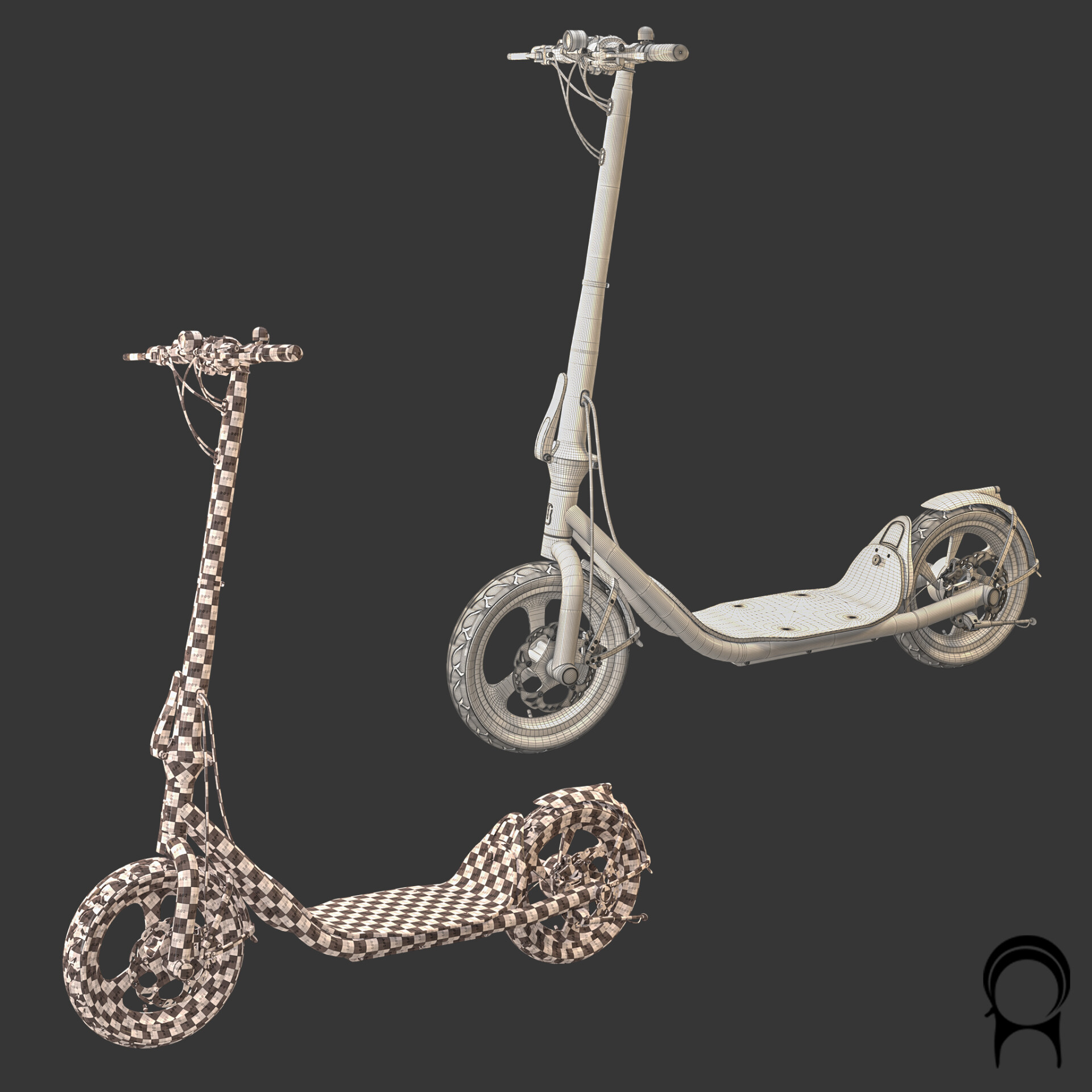 8Tev B12 Classic Electric Scooter - تصویر 12412