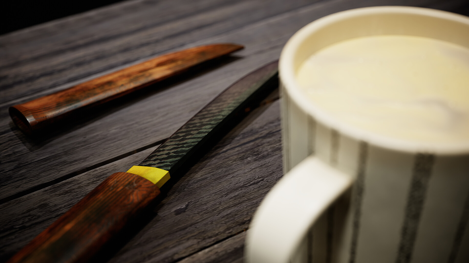 Wooden handle knife - تصویر 12422