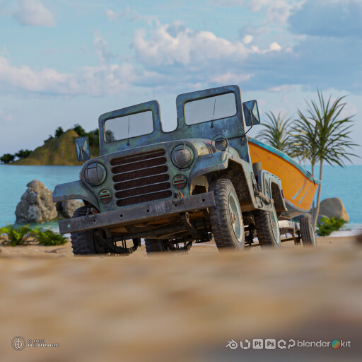 جیپ km410 مدل 1970