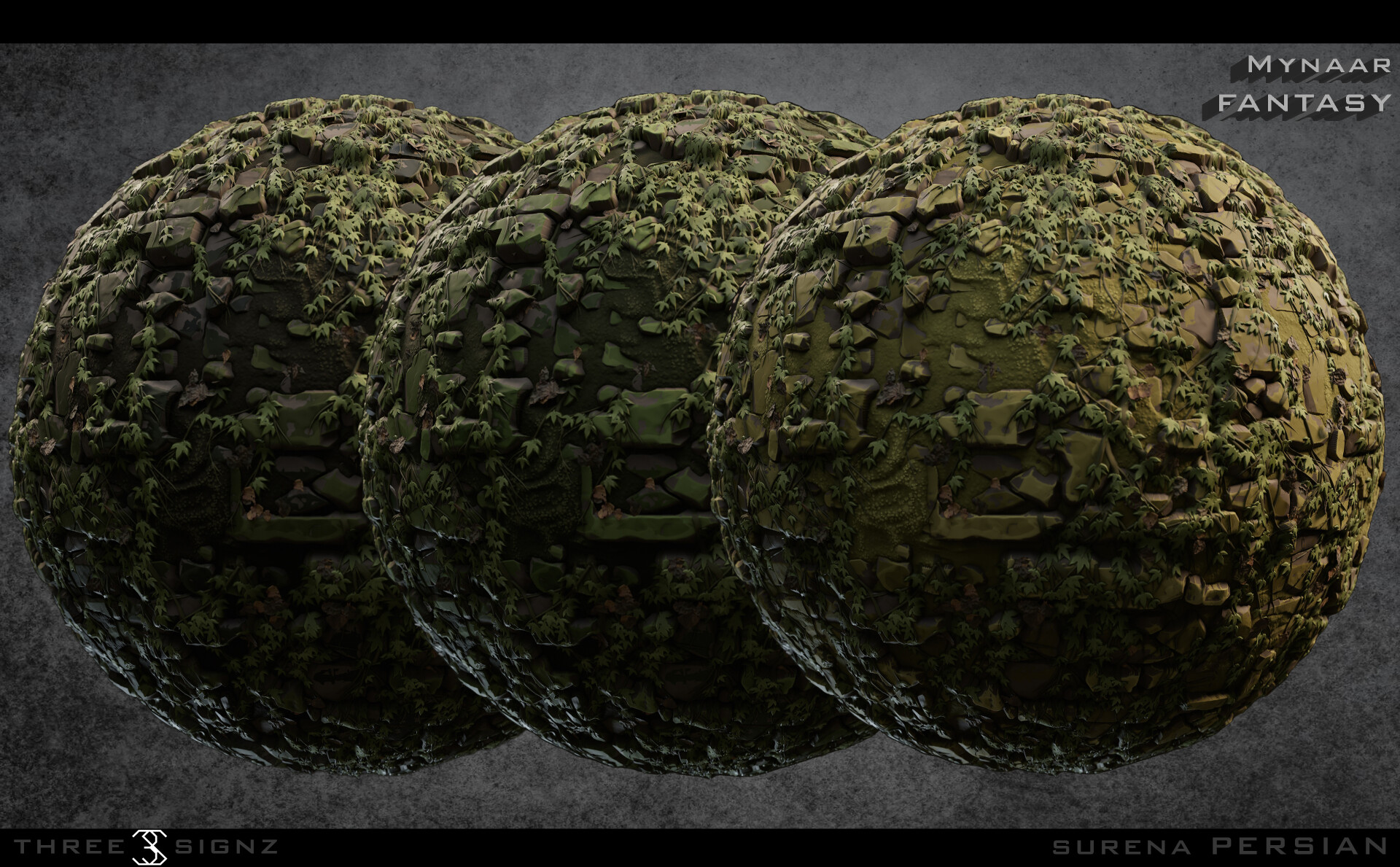 ماینار فانتزی  - متریال دیوار سنگی باستانی محصور شده در پوشش گیاهی - تصویر 12832