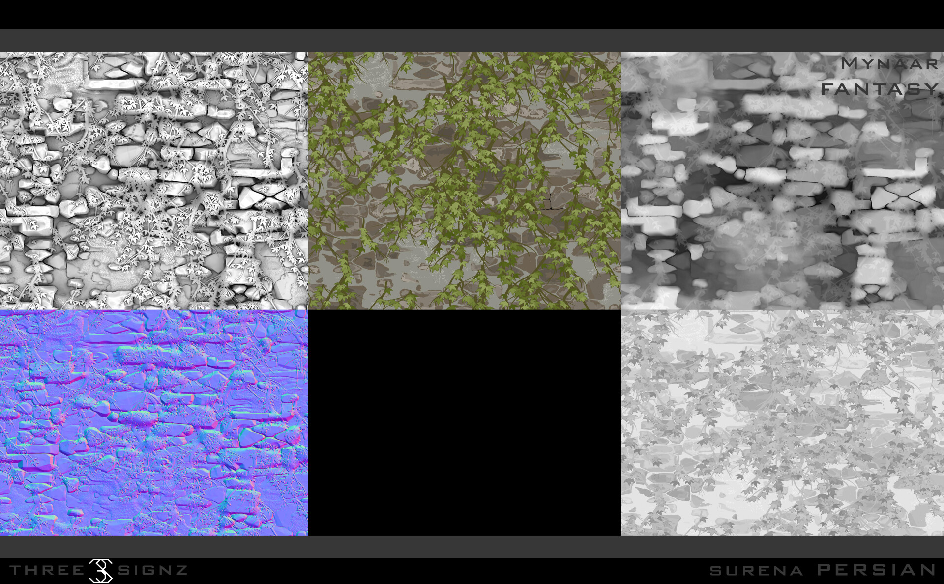 ماینار فانتزی  - متریال دیوار سنگی باستانی محصور شده در پوشش گیاهی - تصویر 12835