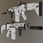 طراحی سلاح FN Scar با Snow Camo
