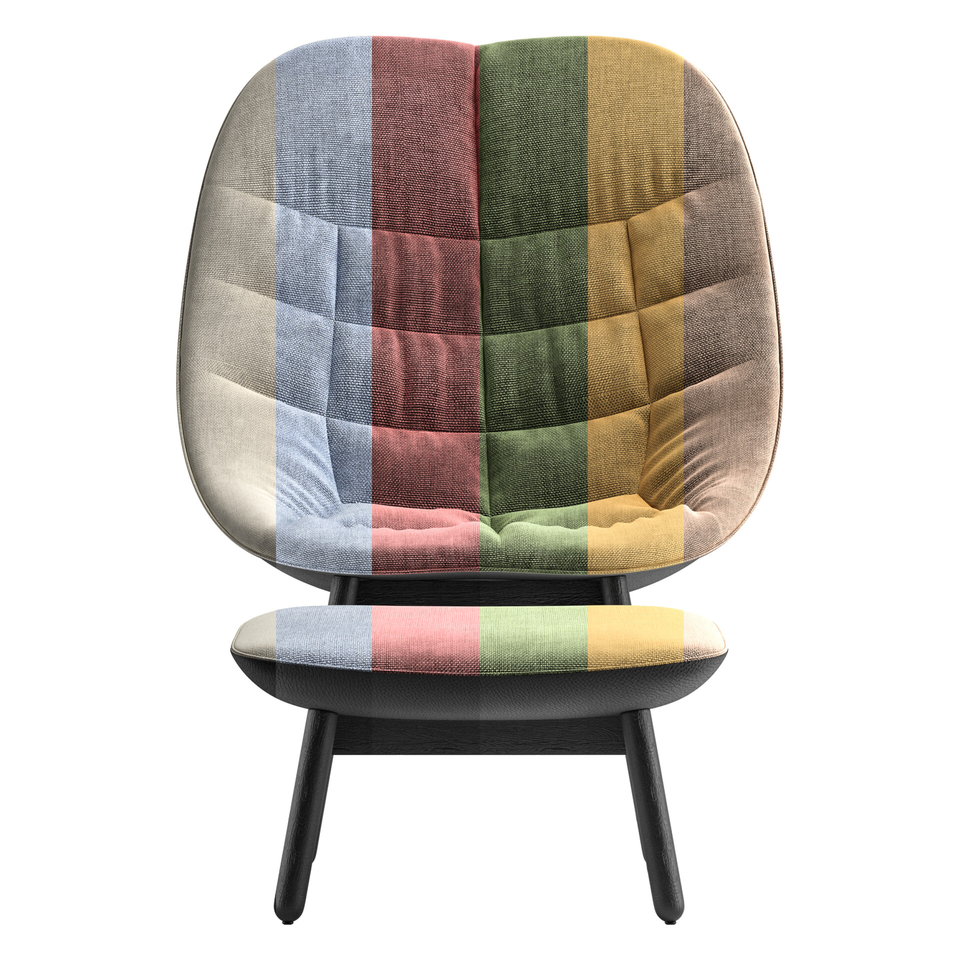 Uchiwa Lounge Chair & ottoman - تصویر 13013