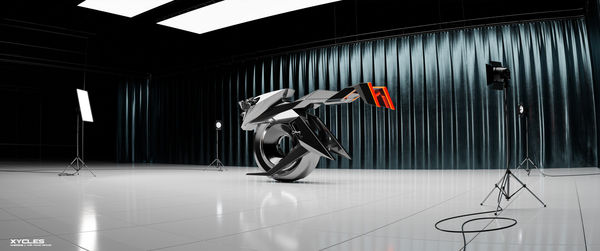 Introducing XYCLES : The Futuristic Single-Wheel Motorcycle Concept - تصویر 13023