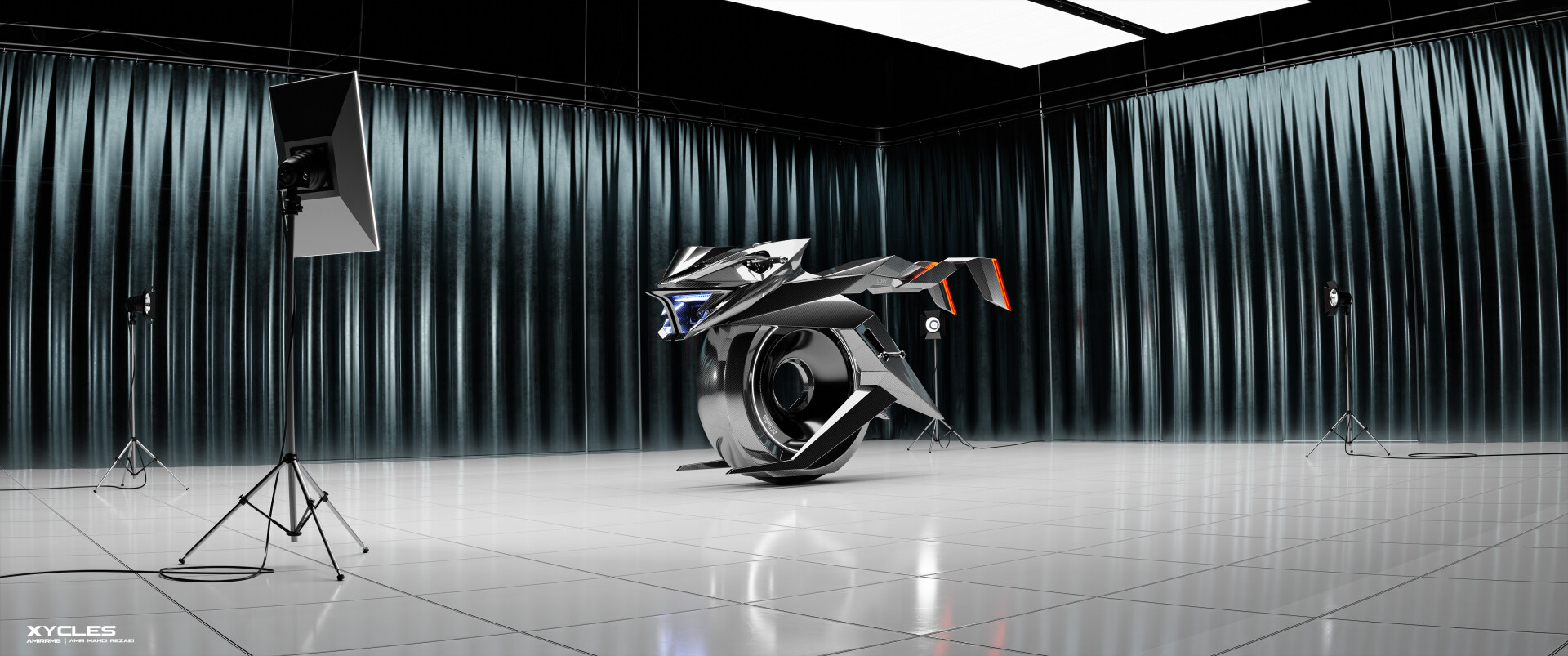 Introducing XYCLES : The Futuristic Single-Wheel Motorcycle Concept - تصویر 13039