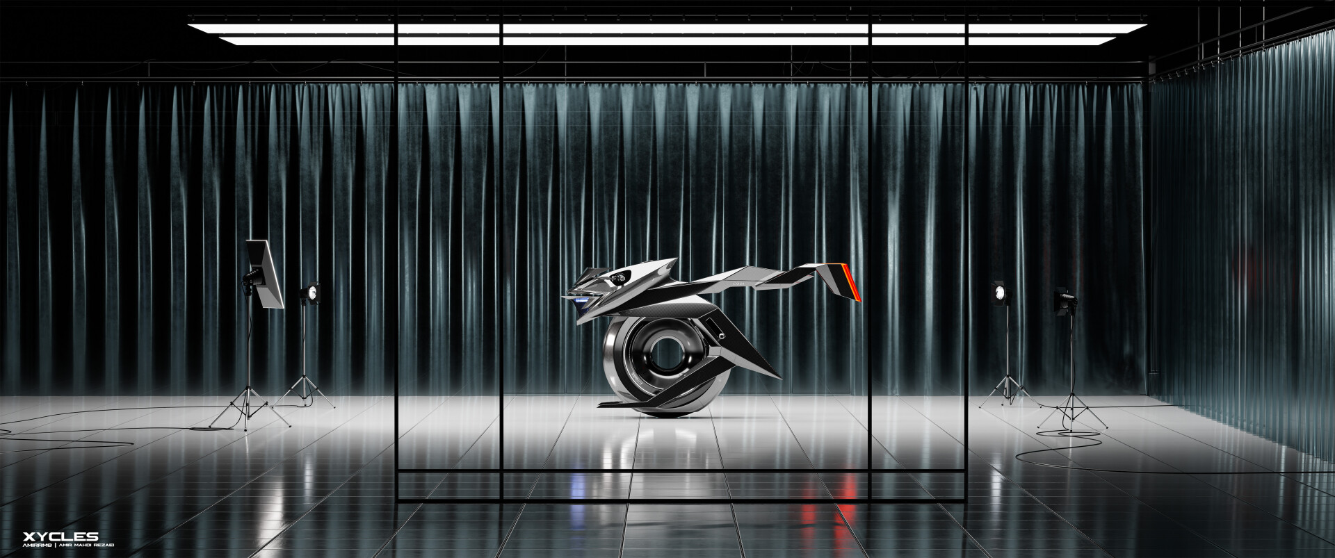 Introducing XYCLES : The Futuristic Single-Wheel Motorcycle Concept - تصویر 13040