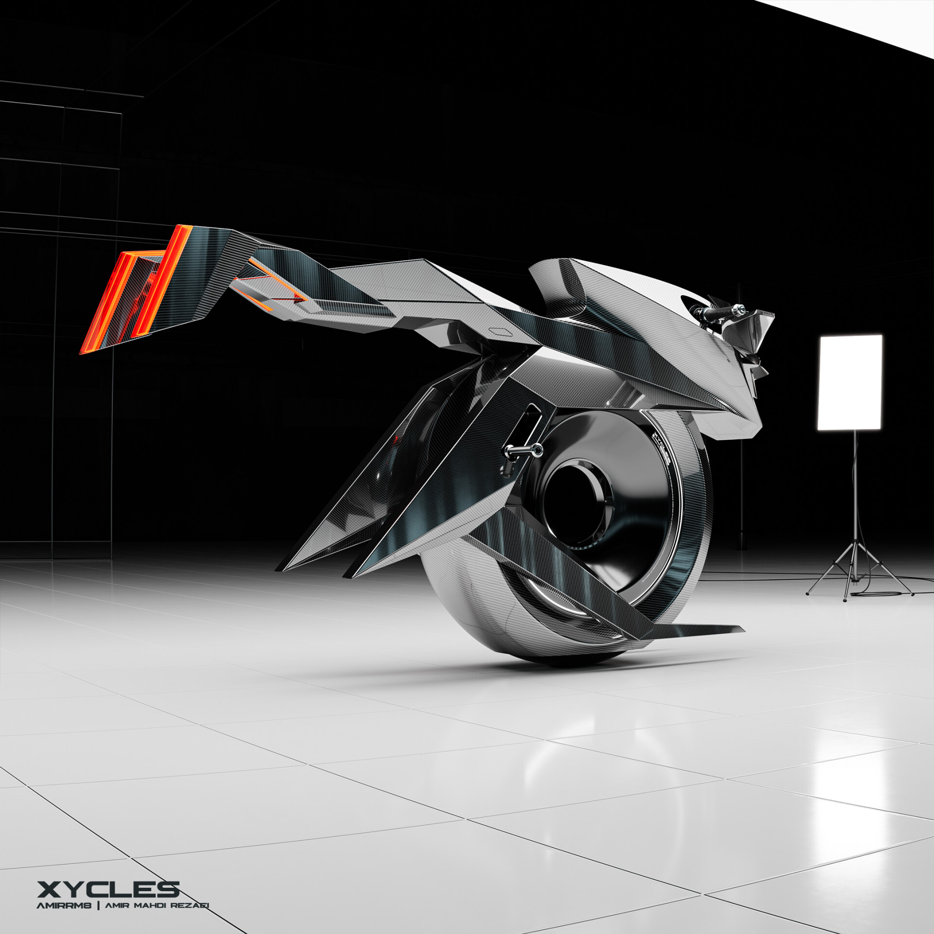 Introducing XYCLES : The Futuristic Single-Wheel Motorcycle Concept - تصویر 13079