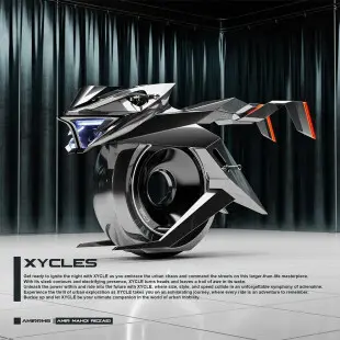 Introducing XYCLES : The Futuristic Single-Wheel Motorcycle Concept