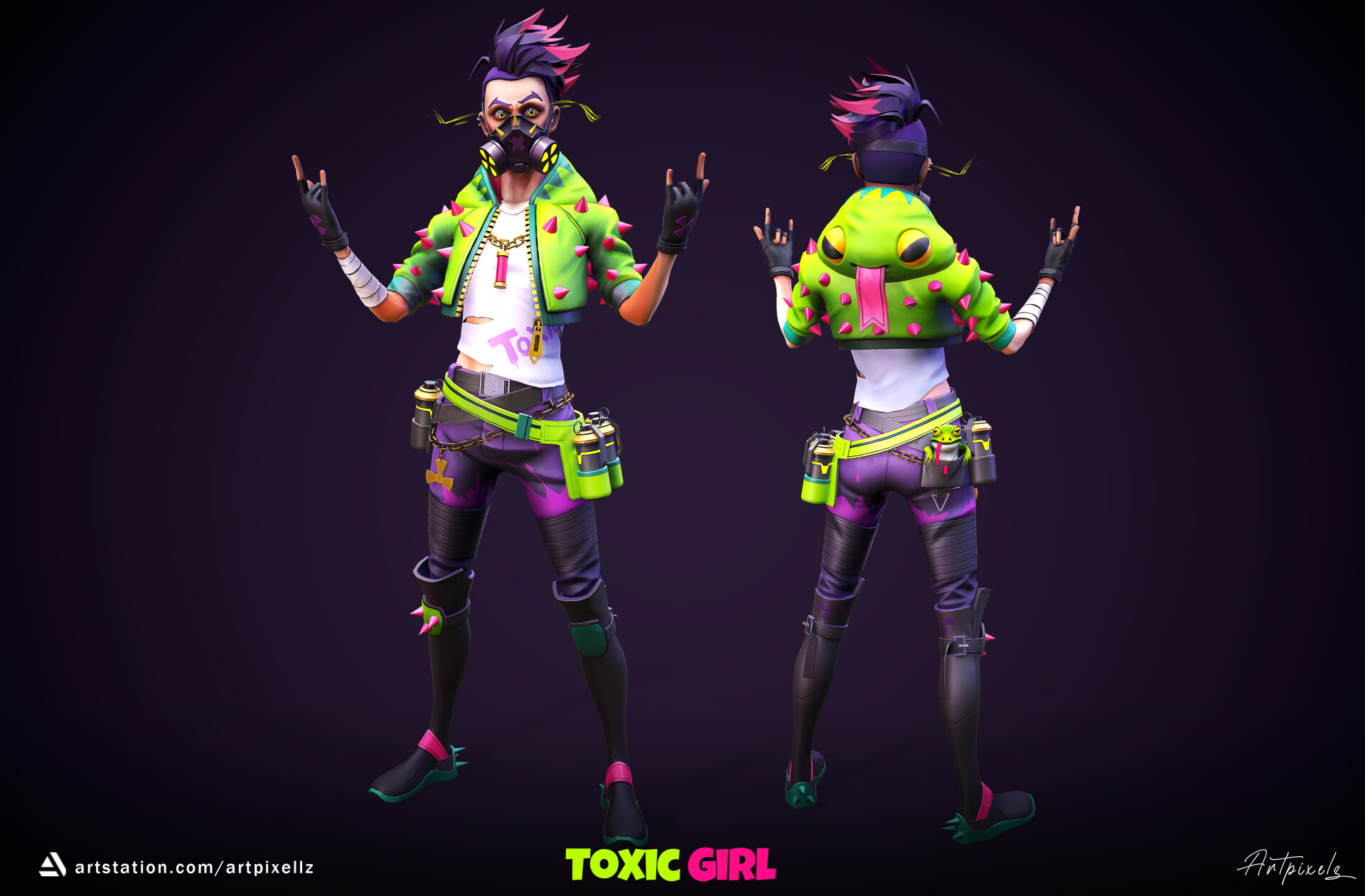 Toxic Girl (Game ready) - تصویر 13033