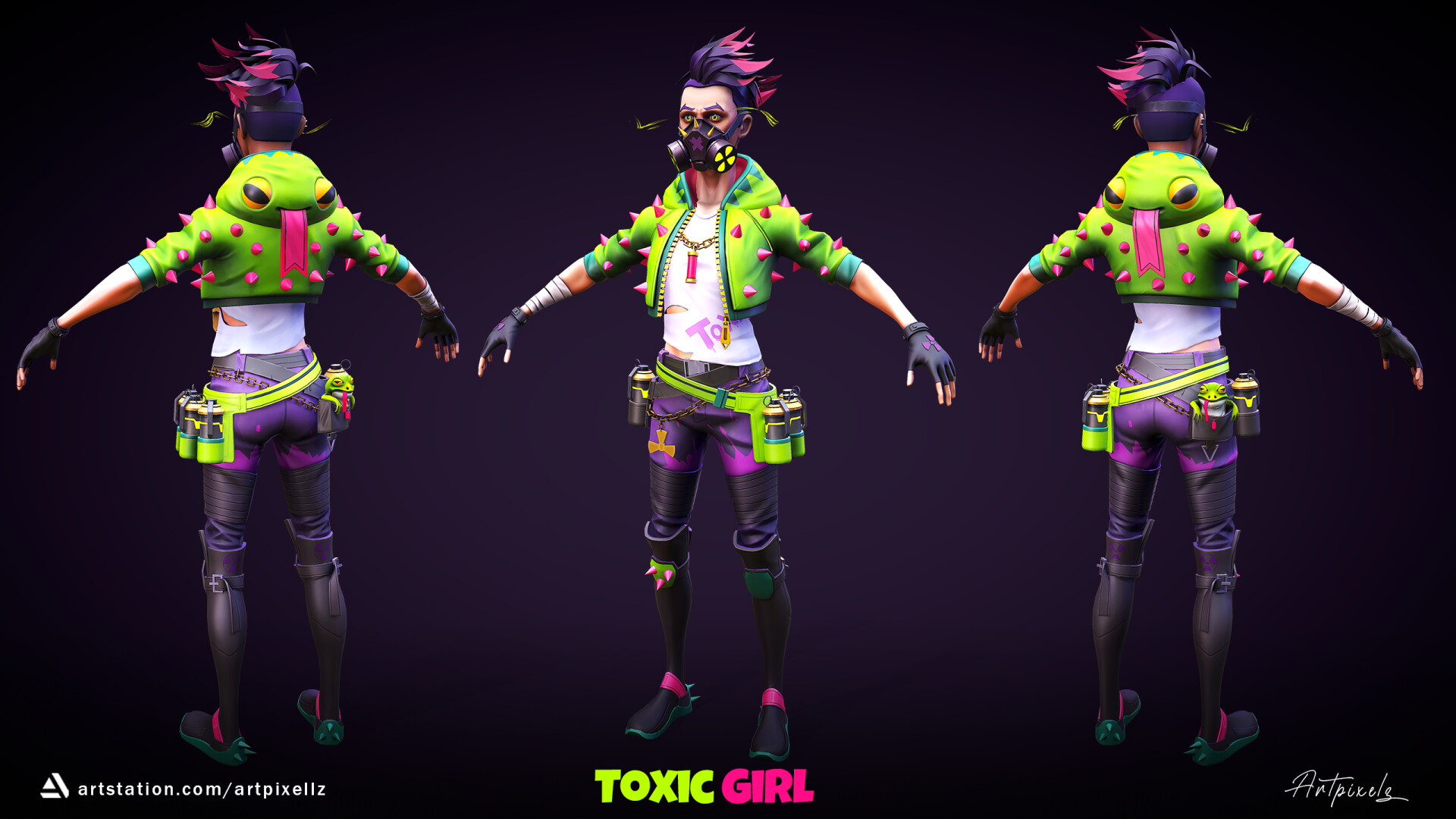 Toxic Girl (Game ready) - تصویر 13034