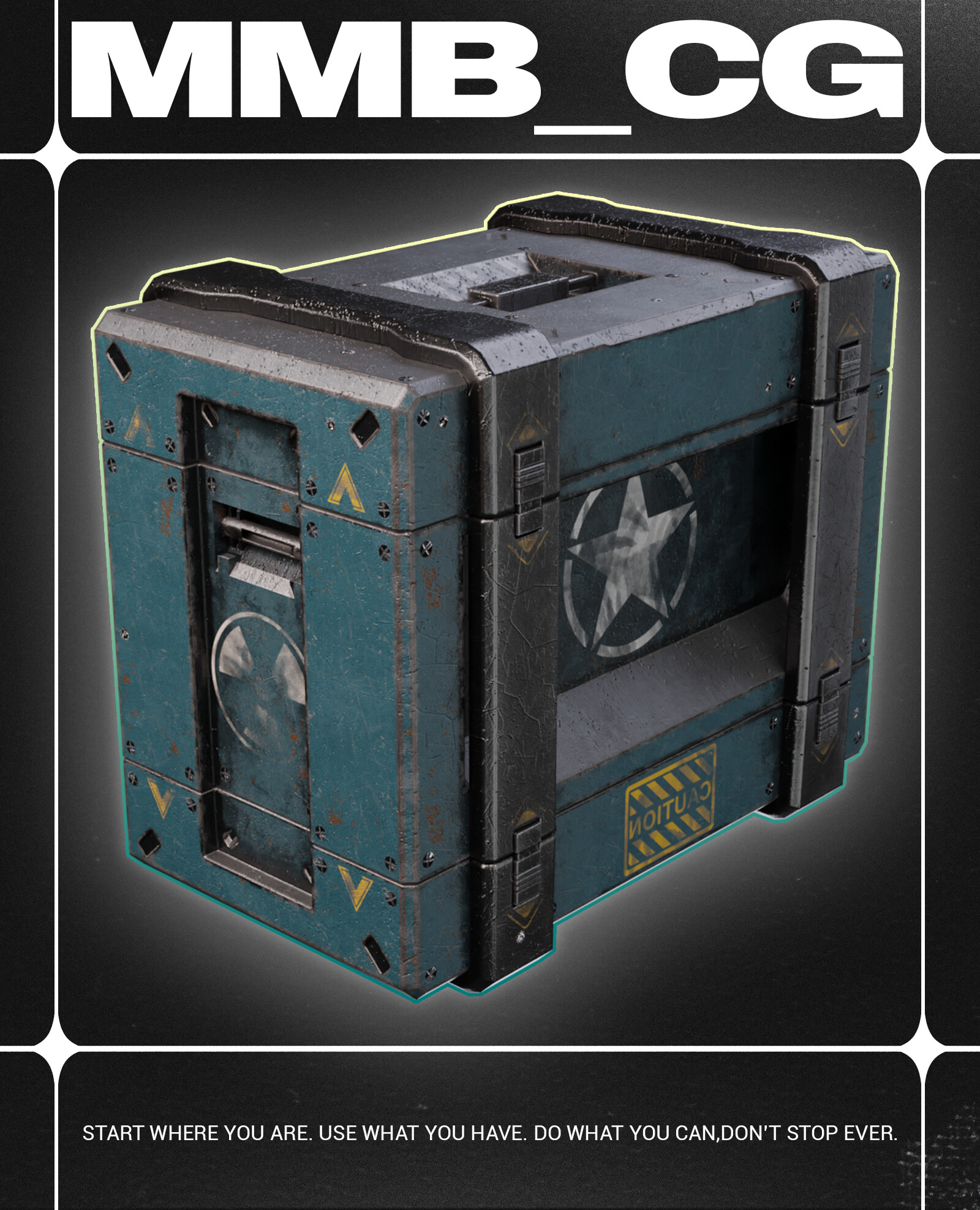 Low Poly Sci-fi Box 01 - تصویر 13111