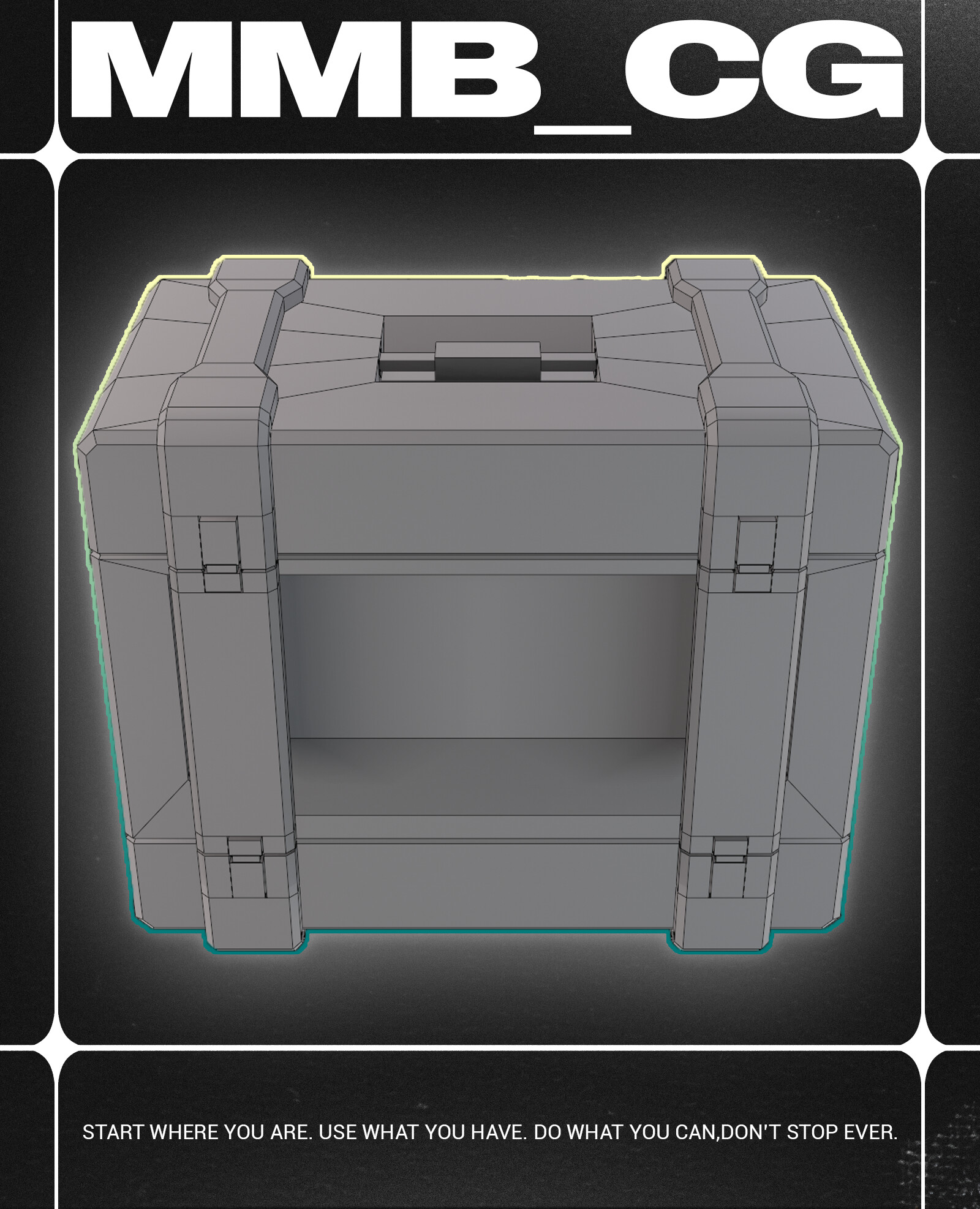 Low Poly Sci-fi Box 01 - تصویر 13114