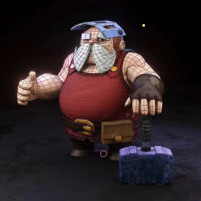 Character modeling ( stylized ) blacksmith - تصویر 13169
