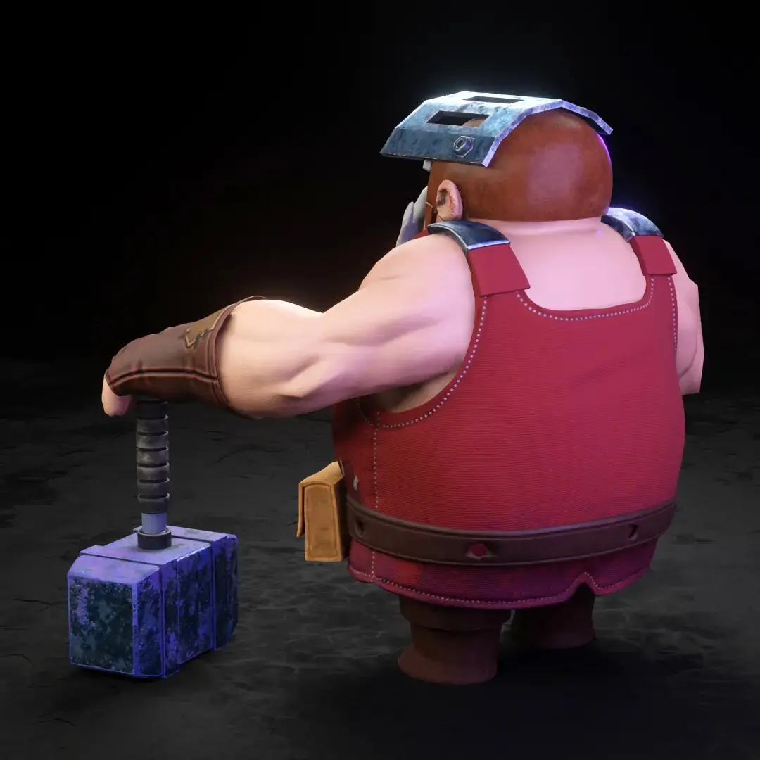 Character modeling ( stylized ) blacksmith - تصویر 13168