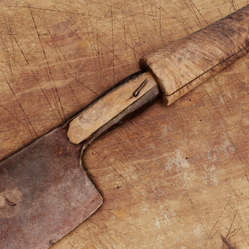 old meat cleaver