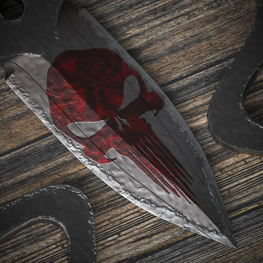push dagger skull