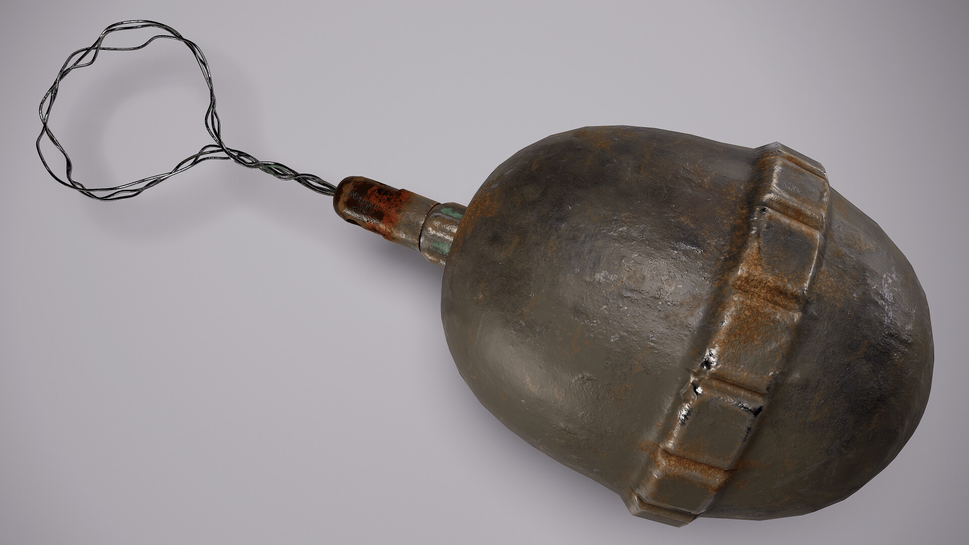 WWI German Model 1917 EierhandgranateEgg Grenade - تصویر 13373