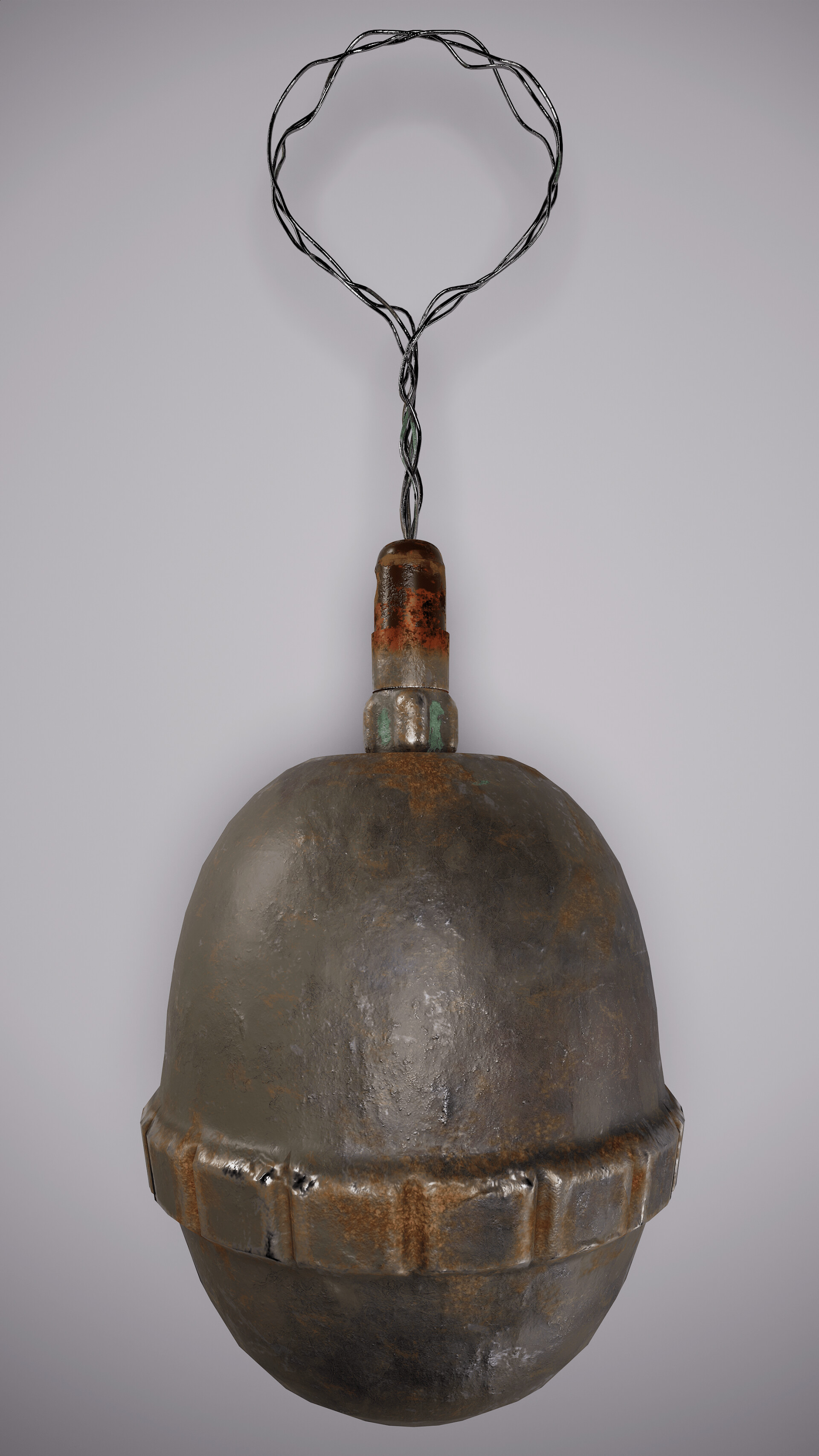 WWI German Model 1917 EierhandgranateEgg Grenade - تصویر 13374