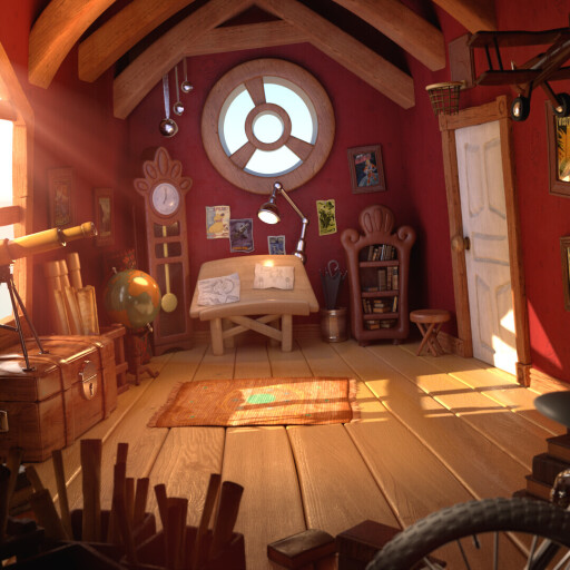 Attic indoor lighting