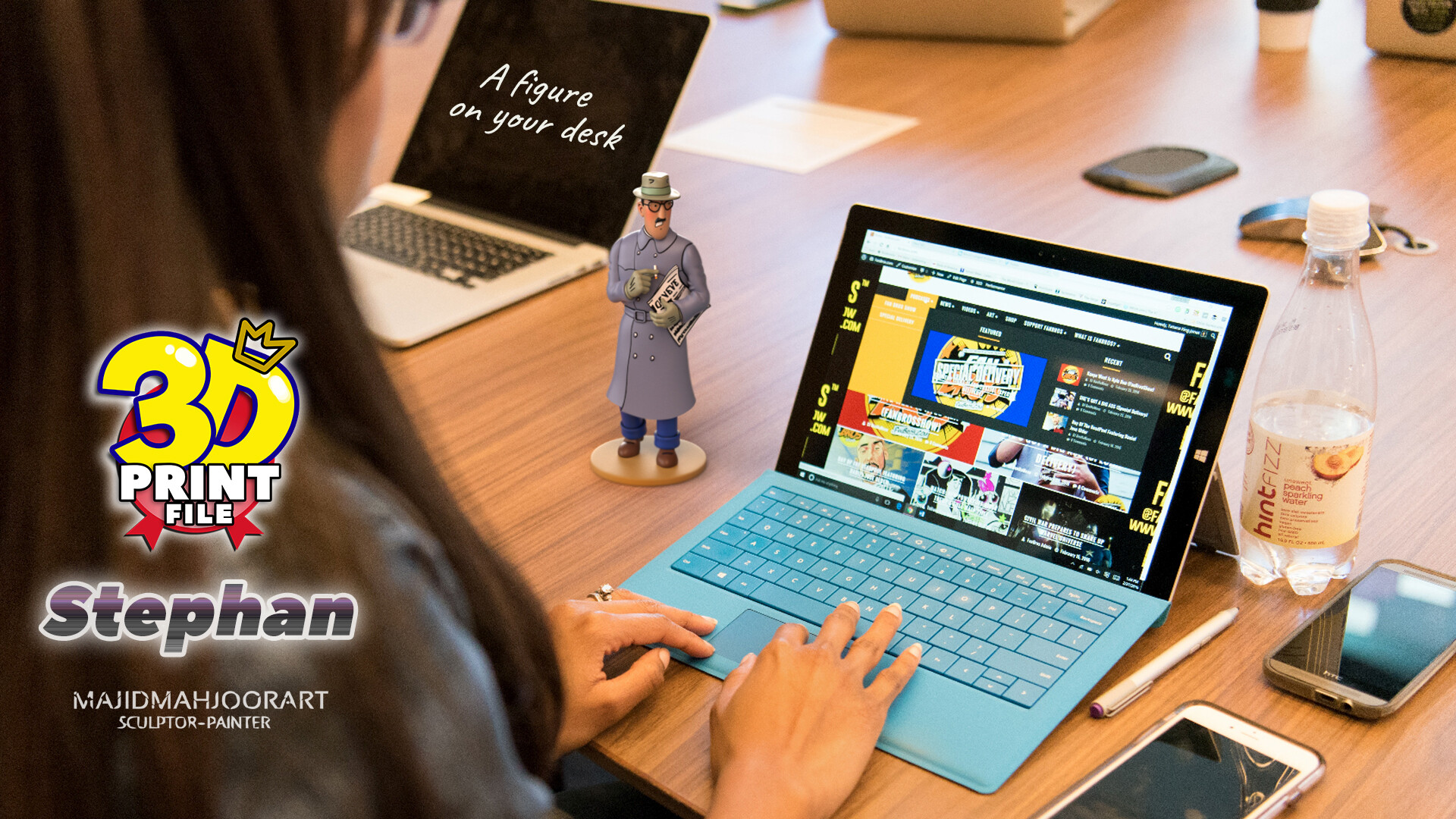 کاراکتر سه بعدی و قابل پرینت شخصیت استفان از مجموعه شخصیتهای تن تن - تصویر 13533