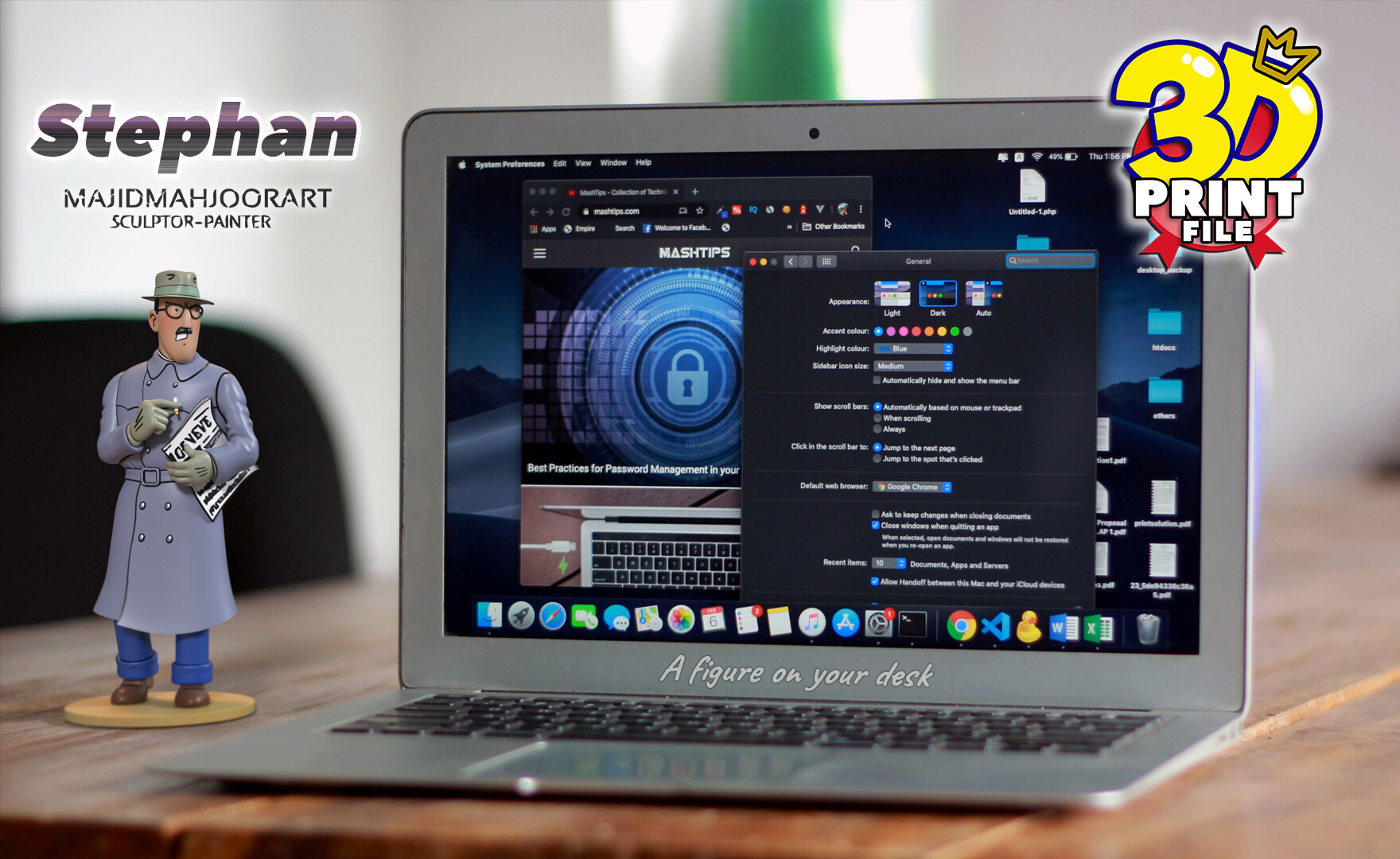 کاراکتر سه بعدی و قابل پرینت شخصیت استفان از مجموعه شخصیتهای تن تن - تصویر 13534