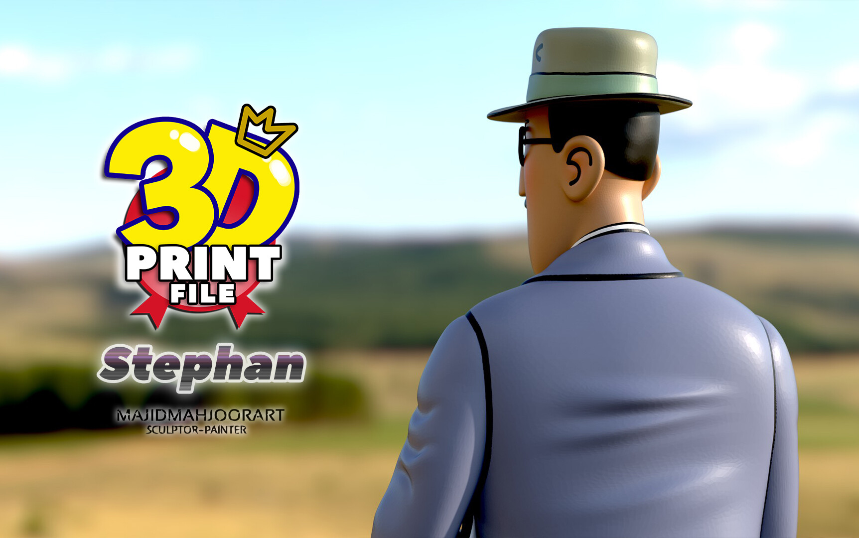 کاراکتر سه بعدی و قابل پرینت شخصیت استفان از مجموعه شخصیتهای تن تن - تصویر 13536