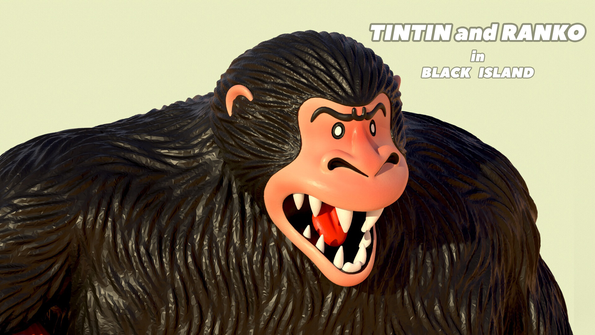 مدل سه بعدی تن تن و رنکو در جزیره سیاه آماده برای پرینت سه بعدی - تصویر 13555