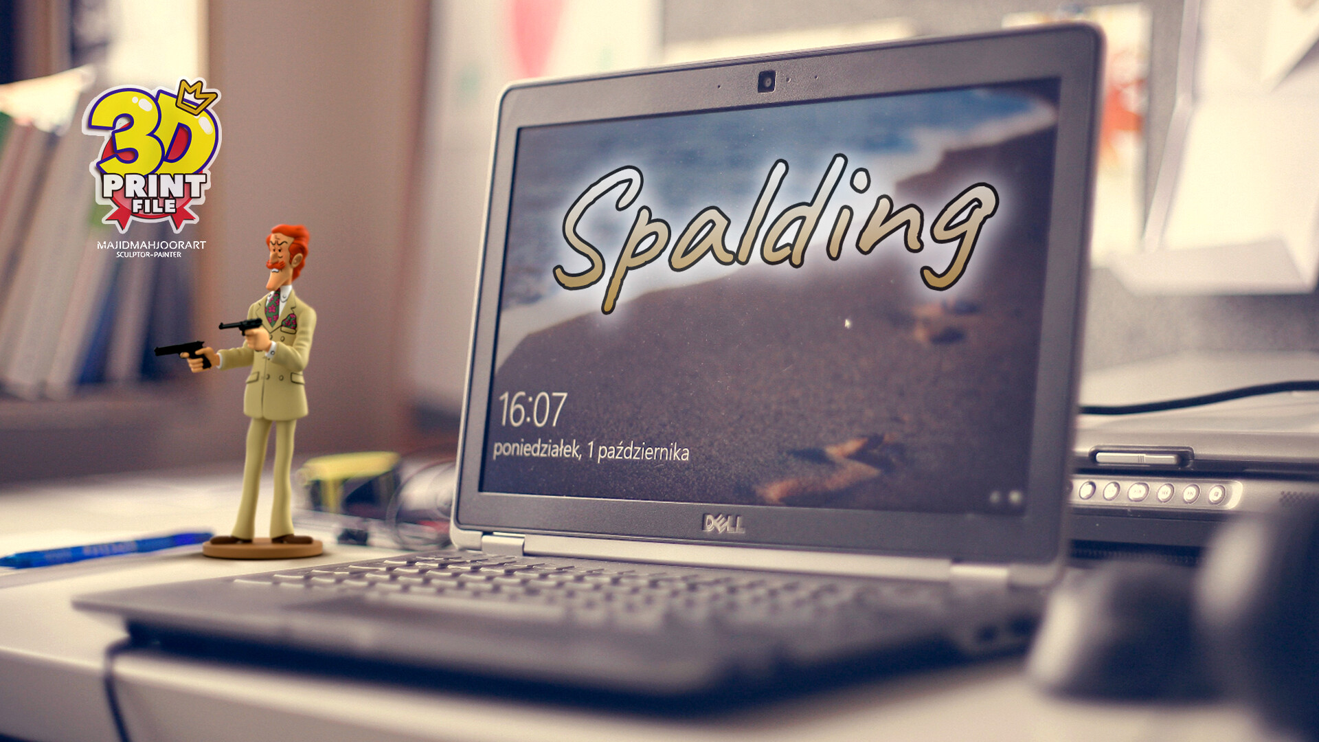 کاراکتر سه بعدی و قابل پرینت اسپالدینگ از سری شخصیتهای کمیک ا تن تن - تصویر 13561