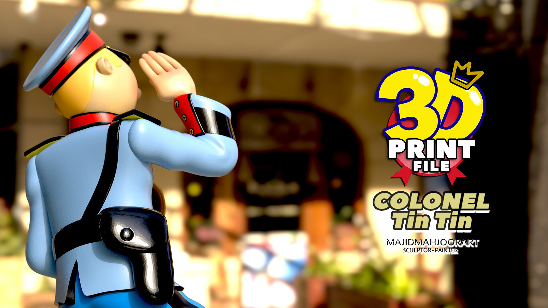 جناب سرهنگ تن تن ! مدل سه بعدی قابل پرینت - تصویر 13571