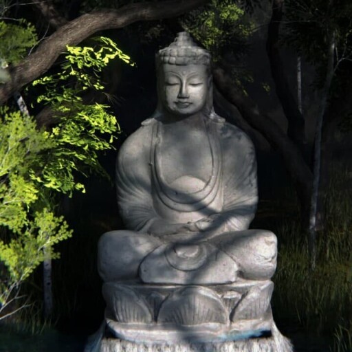 مجسمه بودا در جنگل