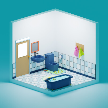 LowPoly Bathroom