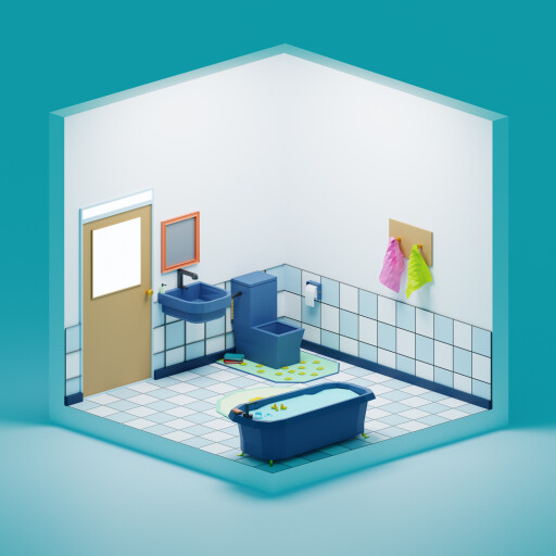LowPoly Bathroom