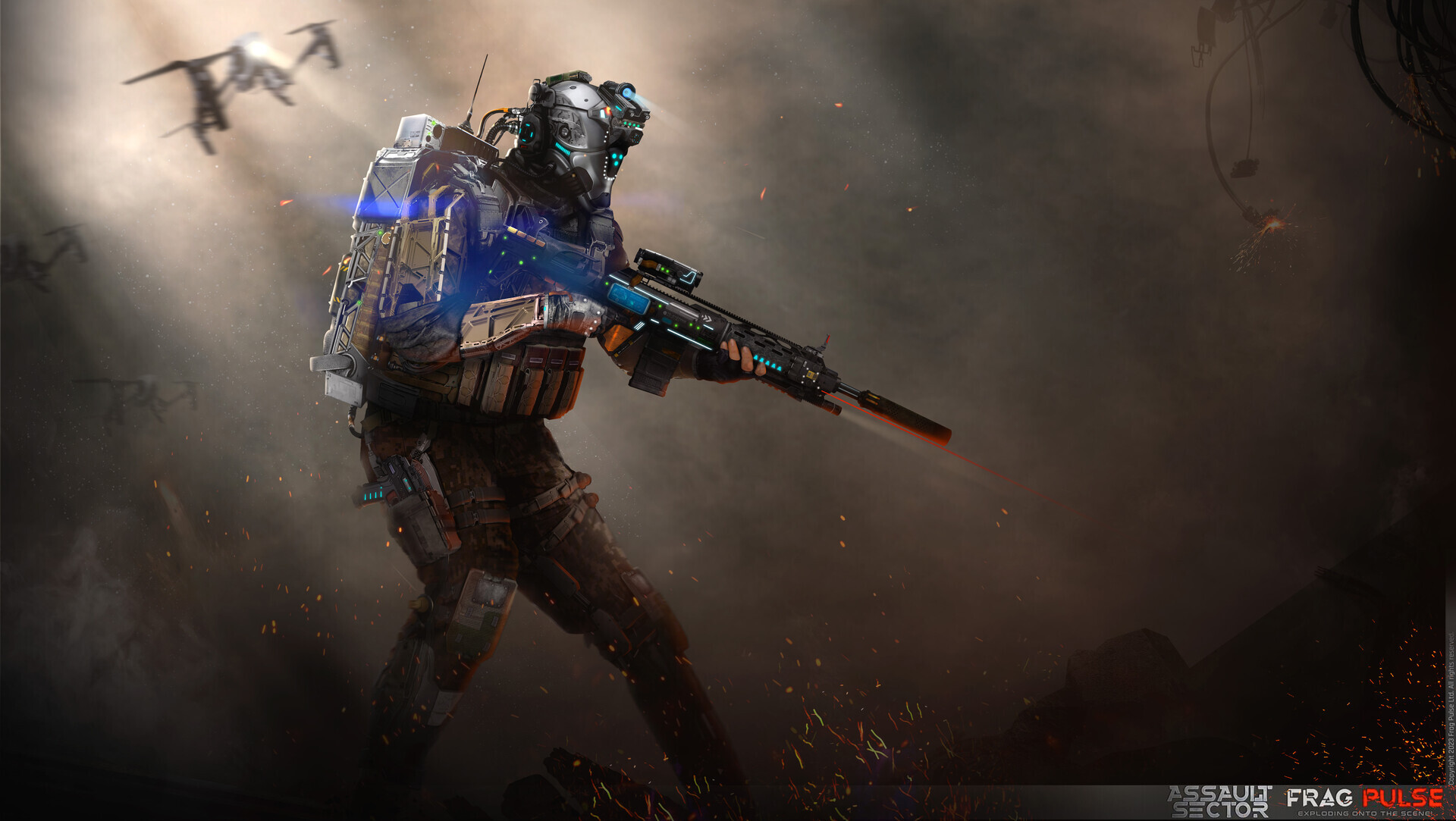 one of my posters was designed for Frag Pulse, an FPS online game - تصویر 13833