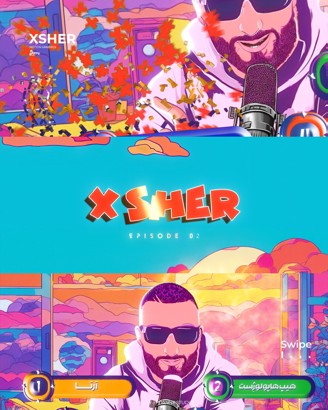 موشن گرافیک اینترو برنامه یوتیوب "Xsher" - تصویر 13954