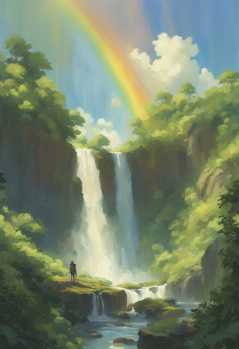 A waterfall of paintings - تصویر 14209