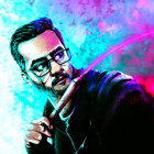 طراحی کاور و تصویرسازی چهره خودم (ایمان کاشی)